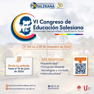 Afiche promocional del VI Congreso de Educación Salesiana